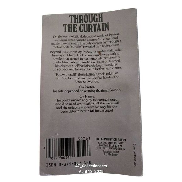 Split infinity by Piers Anthony - del ray books - isbn 0345307615 - Picture 7 of 7